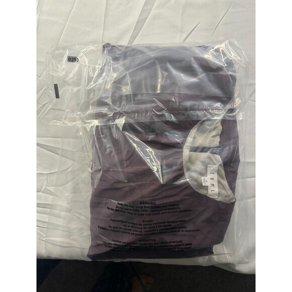 THML Dress Womens Size Small Mini Bell Sleeve Purple Zipper Short Sleeve NEW - Picture 7 of 8